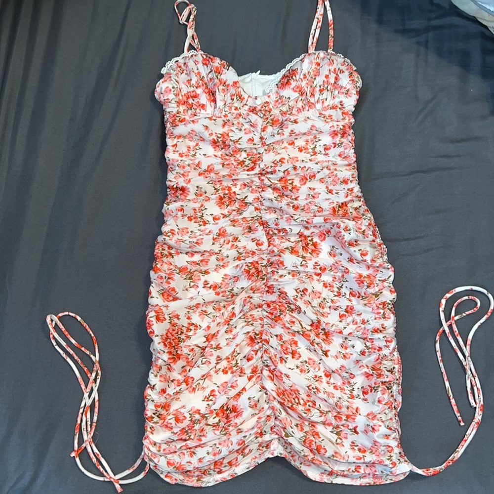 Floral body con dress